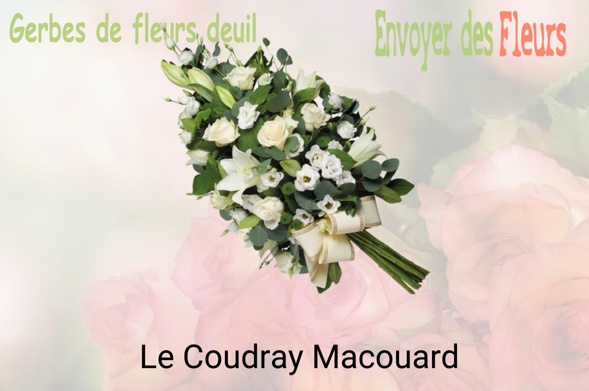 Gerbe de fleurs de deuil livrée à Le Coudray-Macouard